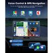 9 Inch Wireless Car Stereo with Apple Carplay,Portable Touch Screen GPS Navigation for Car,Car Audio Receivers with Bluetooth,Android Auto,Airplay,AUX/FM,Screen for All Vehicles