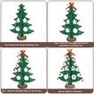 Christmas 24 Days Countdown Advent Calendar with 28 Ornaments Decoration,Christmas Toys,Countdown calendar,Christmas countdown,12In Wooden Tabletop Christmas Tree with Santa,Snowman Miniature Ornaments