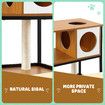 All In One Cat Tree Litter Box Enclosure Condo Scratching Post Climber Tower Kitty Play Gym House Pet Furniture Bed Perch Entrance Cabin Toilet Washroom