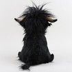 25cm Highland Cow Stuffed Animal Realistic Cow Plush Cattle Simulation Highland Cuddly Plushie Doll Farm Home Decor For Kids Age 3+ (Black)