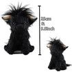25cm Highland Cow Stuffed Animal Realistic Cow Plush Cattle Simulation Highland Cuddly Plushie Doll Farm Home Decor For Kids Age 3+ (Black)