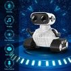 Robot Toys Rechargeable Remote Control Robots Auto-Demonstration Head & Arms, Dance Moves, Music, and Shining LED Eyes, Kids Toys Gifts for 3+ Boys Girls