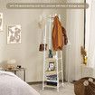 Closet Organiser Clothes Rack Coat Stand Shelf Hook Hanger Hat Storage Hanging Display Scarf Cap Garment Freestanding Holder