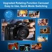 5K Digital Camera,WiFi Vlogging Camera with 32G SD Card,48MP Autofocus Compact Camera 6-Axis Stabilization Travel Camera with UV Filter 16x Digital Zoom and 2 Batteries