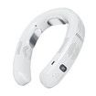 Portable Neck Fan Bladeless Cooling Air Conditioner Rechargeable Personal Cooler LED Light 3 Speeds Plates White Outdoor