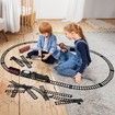 Remote Control Christmas Train Set for Kids Electric Train Toy with Long Tracks
