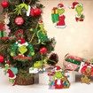 24 Piece Grinch Wooden Hanging Ornaments for Christmas Tree Decoration