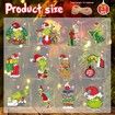 24 Piece Grinch Wooden Hanging Ornaments for Christmas Tree Decoration