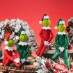 Christmas Hanging Ornament, Elf On The Shelf Christmas Tree Decoration Xmas Gift Craft Pendant Decor, 12.6 Inches (Red & Green), 2Pcs