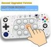 Fast Push Handheld Game,Pop Light Up Game Toys Upgraded Version 2,Lightly Push to Turn Off The Lit Bubbles.Fidget Sensory Toys for Age3+ Year Old Kids Boys & Girls & Teens Birthday Gifts (White)