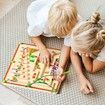 Magnetic Color and Number Maze,Montessori Toys for 3+ Year Old,Wooden Puzzle Activity Board,Learning Educational Counting Matching Toys for Toddlers and Kids Boys Girls Preschoolers