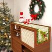 Grinch Table Runner Merry Grinchmas Tablecloth Winter Xmas Christmas Decorations and Supplies for Home Kitchen Table-33*183cm