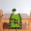 Grinch Table Runner Merry Grinchmas Tablecloth Winter Xmas Christmas Decorations and Supplies for Home Kitchen Table-33*183cm