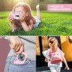 Digital Camera,FHD 1080P Kids Camera with 32GB Card Battery,Anti-Shake 16X Digital Zoom,44MP Point Shoot Camera,Compact Portable Small Gift Camera for Kid Teen Student Girl Boy (Pink)
