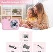 Digital Camera,FHD 1080P Kids Camera with 32GB Card Battery,Anti-Shake 16X Digital Zoom,44MP Point Shoot Camera,Compact Portable Small Gift Camera for Kid Teen Student Girl Boy (Pink)