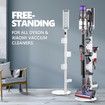 Freestanding Vacuum Cleaner Stand Cordless Storage Holder Organizer Rack Metal Organiser Accessories Bracket for Dyson Xiaomi Models White