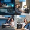 Personal Air Cooler, Portable Air Conditioner Fan, Mini Evaporative Cooler for Your Desk, Nightstand, or Coffee Table (Black)
