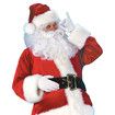 Christmas Claus Outfit Santa Suit Costume 9 Pcs Men Women Festive Holiday Dress Up Party Cosplay 2X Large Size