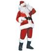 Christmas Claus Outfit Santa Suit Costume 9 Pcs Men Women Festive Holiday Dress Up Party Cosplay 2X Large Size
