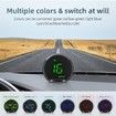 Digital GPS Speedometer New HUD Universal Car Head Up Display LCD Display HUD with KMH Digital Speed Fatigued Driving Alert Overspeed Driving Direction for All Vehicle