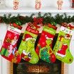 Large Grinch Christmas Stockings Set 4-Pack 18 Inch Whoville-Themed Holiday Stockings for Family Party Decorations
