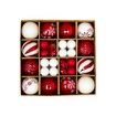 Ball Ornaments Set Shatterproof Christmas Tree Decor Decorative Set, for Home Holiday Wedding Party Xmas Hanging Decorations - Red/White.