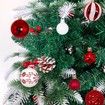 Ball Ornaments Set Shatterproof Christmas Tree Decor Decorative Set, for Home Holiday Wedding Party Xmas Hanging Decorations - Red/White.