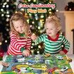 Christmas Advent Calendar Alloy Vehicles and Helicopter Toy Sets Plus 2 Play Mats Christmas Countdown Calendars for Boys Girls