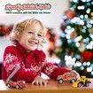 Christmas Advent Calendar Alloy Vehicles and Helicopter Toy Sets Plus 2 Play Mats Christmas Countdown Calendars for Boys Girls