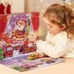 Advent Calendar Plastic Pull Back Cars for Boys, Girls, Kids with 1 Map for Christmas Gifts Perfect Decor, Party Favors, Birthday