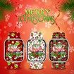 Christmas Holiday Watch Band Compatible with Apple Watch 42mm 44mm 45mm Silicone Wristbands Replacement Strap for Women Men