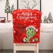 Christmas Thief Doll Furry Green Chair Cover, Ornament(Only 1 Pack)