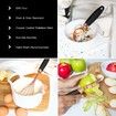 7 Pc Kitchen Gadget tools Set Copper Coated Stainless Steel Utensils with Soft Touch Black Handles