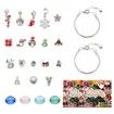 Christmas Advent Calendar Bracelet 24 Days Countdown Making Kit DIY Charm Beads for Kids Christmas Gifts