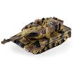 RC Battle Tank Toy with Realistic Smoke Lights & Sounds 1:24 Scale Remote-Controlled Tank for Kids Christmas Gifts Yellow