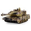 RC Battle Tank Toy with Realistic Smoke Lights & Sounds 1:24 Scale Remote-Controlled Tank for Kids Christmas Gifts Yellow