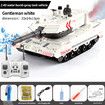 Remote Control Tank for Boys,RC Tank,Alloy Material with Smoke Effect, Lights & Realistic Sounds,1:24 M1A2 Battle Tank Toy,Great Gift Toy for Kids