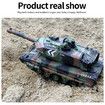 RC Battle Tank Toy with Realistic Smoke Lights & Sounds 1:24 Scale Remote-Controlled Tank for Kids Christmas Gifts Green