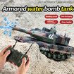 RC Battle Tank Toy with Realistic Smoke Lights & Sounds 1:24 Scale Remote-Controlled Tank for Kids Christmas Gifts Green