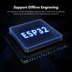 Laser Engraver Cutter 80W Engraving Cutting Machine DIY Making Wood Acrylic Leather Metal High Precision Fixed Focus APP Control Etching Marking