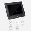 USB Powered Digital Picture Frame 7 Inch Digital Photo Frame, Only Compatible USB Disk and TF card(Black)
