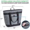 Insulated Gray Cooler Bag with HD Thermal Insulation Foldable & Portable Soft Cooler for Travel Beach and Food Delivery