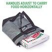Insulated Gray Cooler Bag with HD Thermal Insulation Foldable & Portable Soft Cooler for Travel Beach and Food Delivery