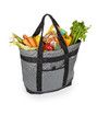 Insulated Gray Cooler Bag with HD Thermal Insulation Foldable & Portable Soft Cooler for Travel Beach and Food Delivery