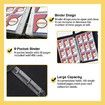 900 Card Binder for Pokemon Cards Holder 9 Pocket, Trading Binders for Card Games Collection Case Book Fits 900 Cards With 50 Removable Sleeves Display Storage Carrying Case