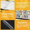 900 Card Binder for Pokemon Cards Holder 9 Pocket, Trading Binders for Card Games Collection Case Book Fits 900 Cards With 50 Removable Sleeves Display Storage Carrying Case