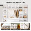 12PCS Plastic Shoe Boxes Clear Stackable Organiser Transparent Storage Containers Sneaker Display Cases Bins Holder Organizer Unit