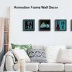 HD Art Frame Pixel Display, APP Cellphone Control Display with 64X64 Programmable LED Screen for Home Decoration, Business Adver