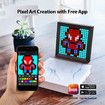 HD Art Frame Pixel Display, APP Cellphone Control Display with 64X64 Programmable LED Screen for Home Decoration, Business Adver