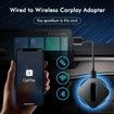 Wireless CarPlay Adapter for iPhone,Wireless CarPlay Dongle,Plug & Play,Convert Wired to Wireless CarPlay Adapter for 2016+ OEM Wired CarPlay Cars Model